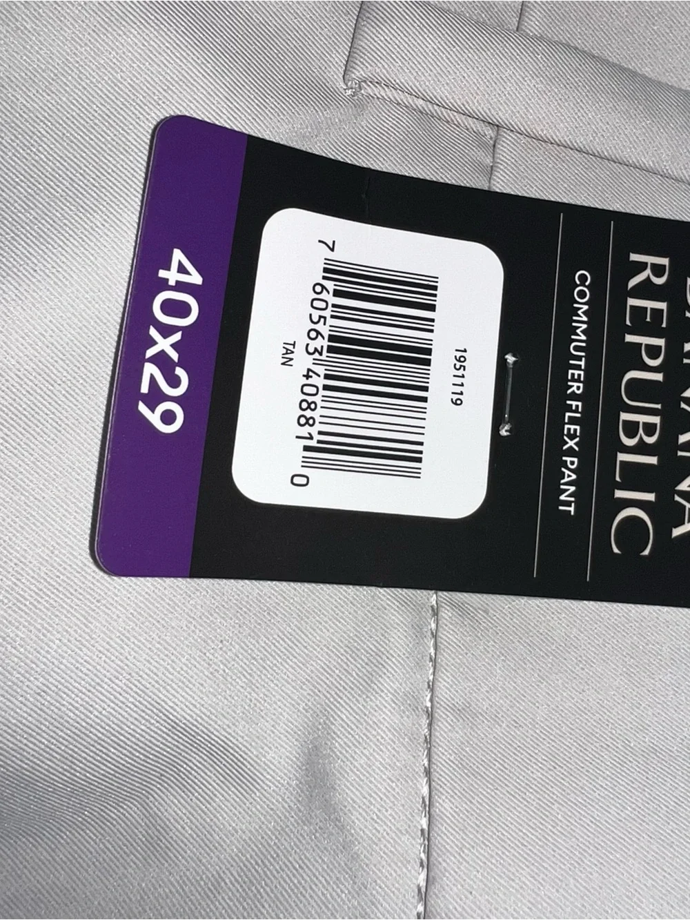 Banana Republic Commuter Flex Pants Men’s 40x29 Tan Stretch Performance pants